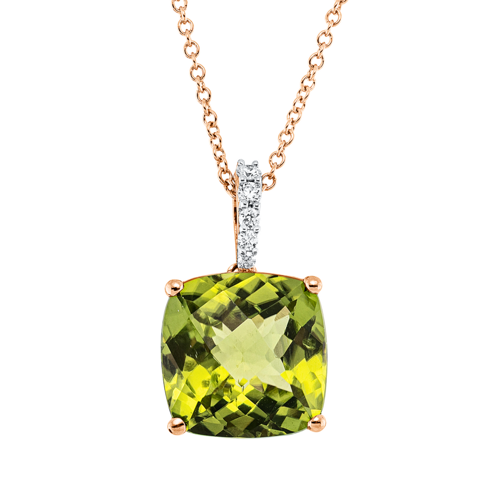 Brogle Classic necklace with peridot pendant