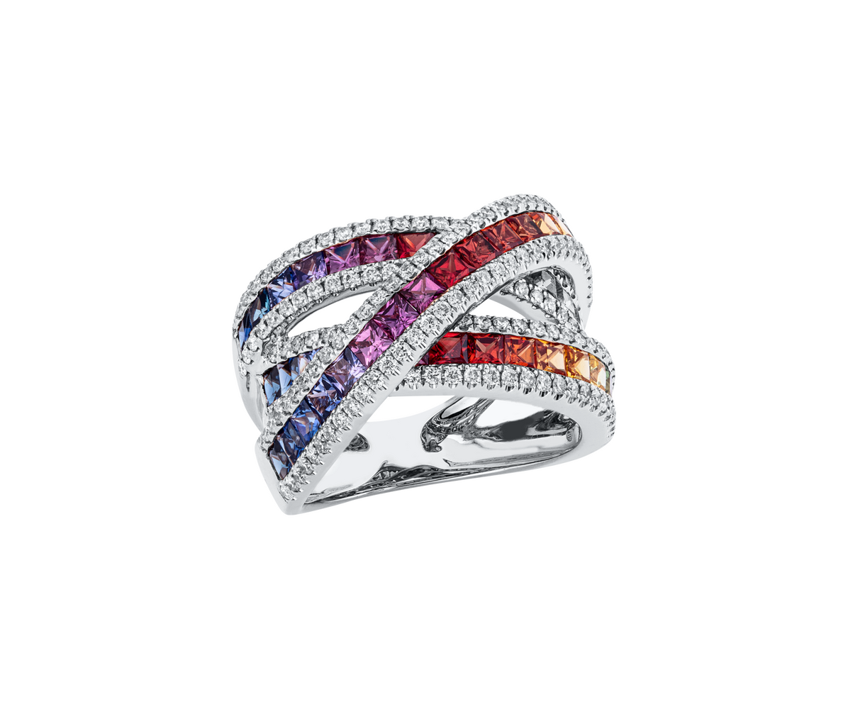 Brogle Selection sapphire ring Rainbow Brogle Selection sapphire ring Rainbow