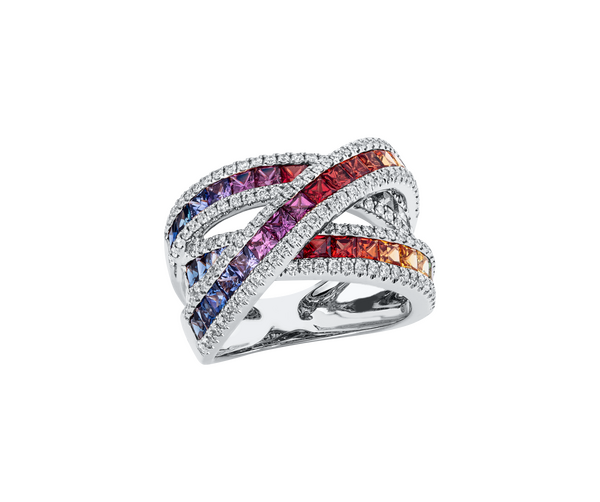 Brogle Selection sapphire ring Rainbow Brogle Selection sapphire ring Rainbow