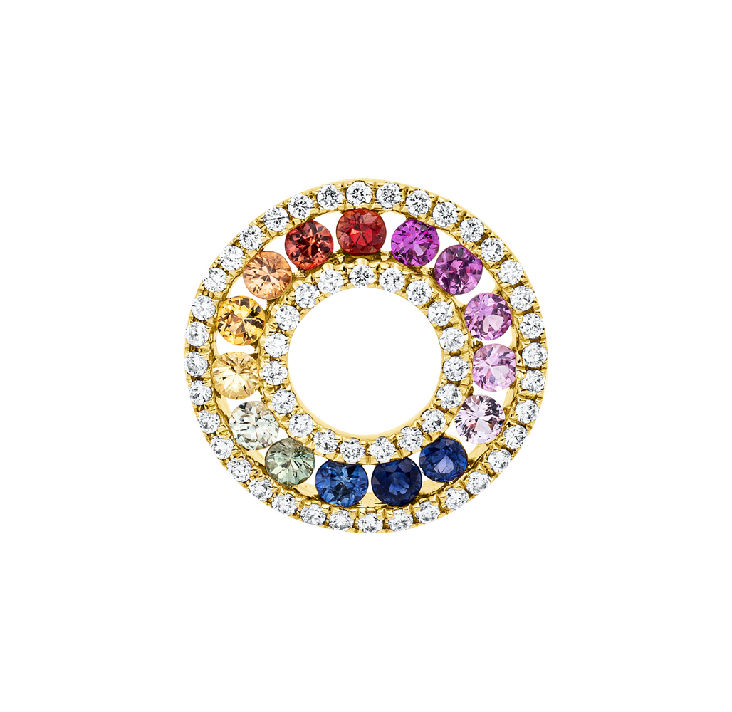 Brogle Classic Sapphire Pendant Rainbow