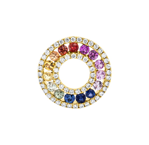 Brogle Classic Sapphire Pendant Rainbow Brogle Classic Sapphire Pendant Rainbow
