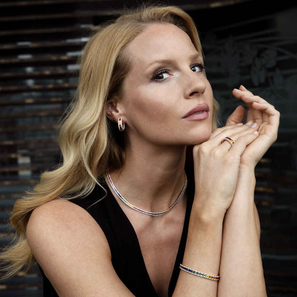 Brogle Selection sapphire necklace Rainbow Brogle Selection sapphire necklace Rainbow