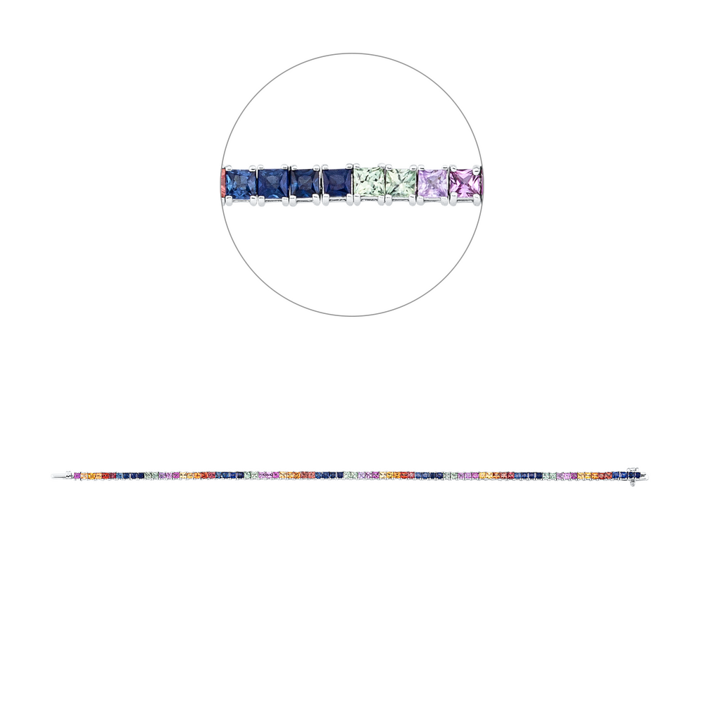Brogle Selection sapphire bracelet Rainbow Brogle Selection sapphire bracelet Rainbow