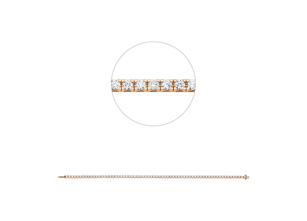 Brogle Selection bicolour tennis bracelet