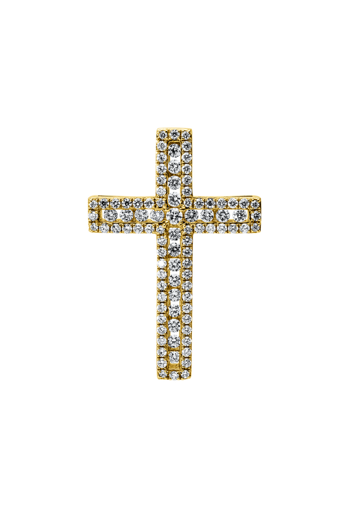 Brogle Classic cross pendant with diamonds Brogle Classic cross pendant with diamonds