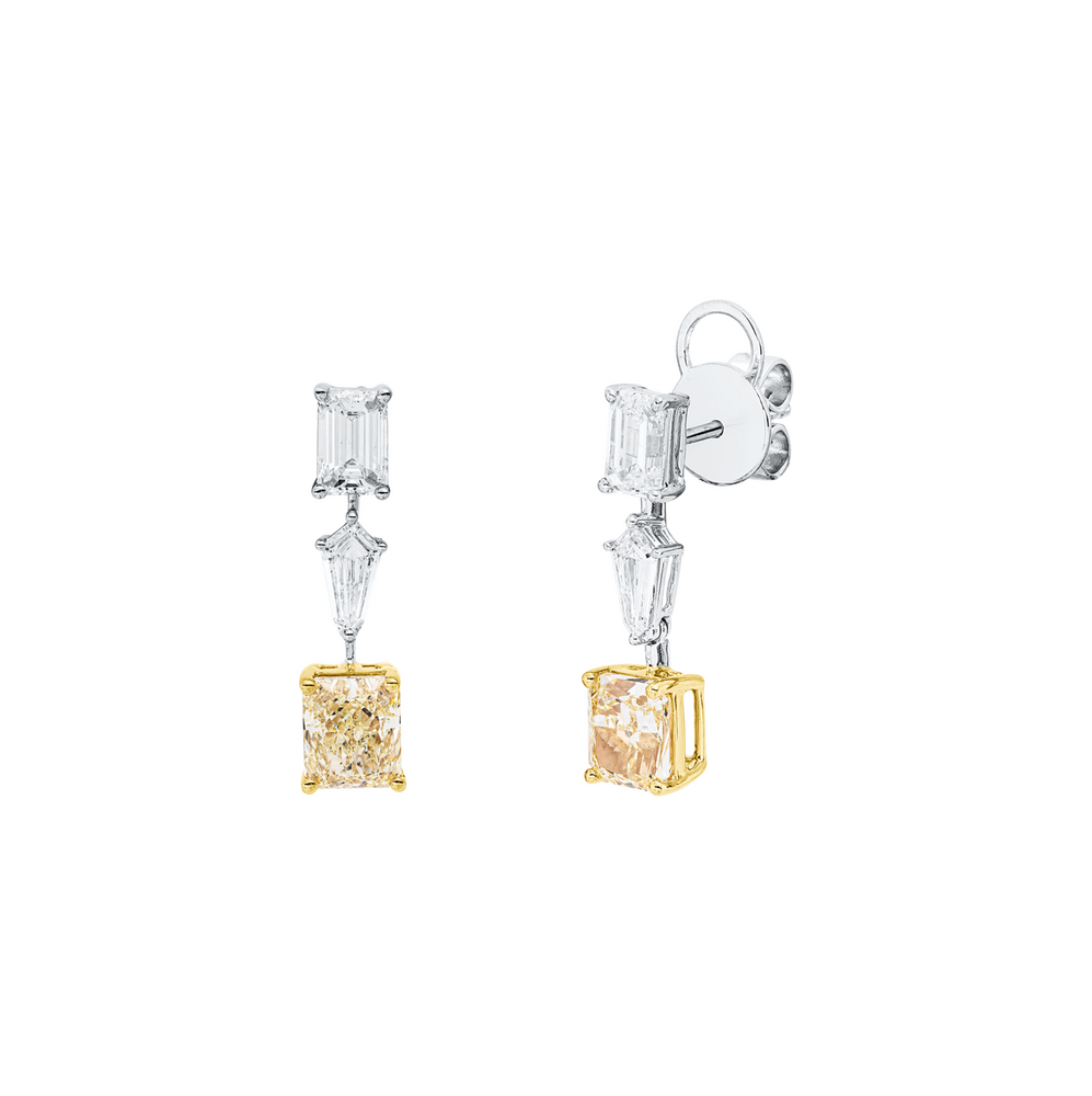 Brogle Selection Bicolor diamond earrings