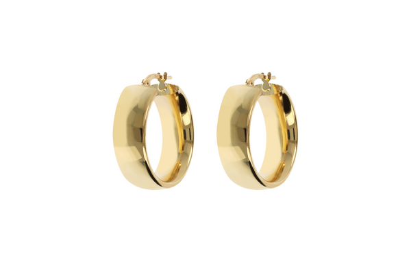 Bronzallure Golden hoop earrings Bronzallure Golden hoop earrings