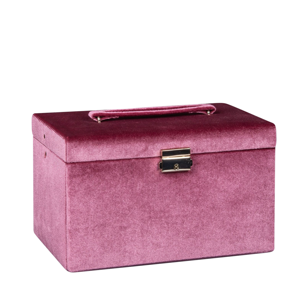 Friedrich Schmuckkoffer Chenille - Fuchsia