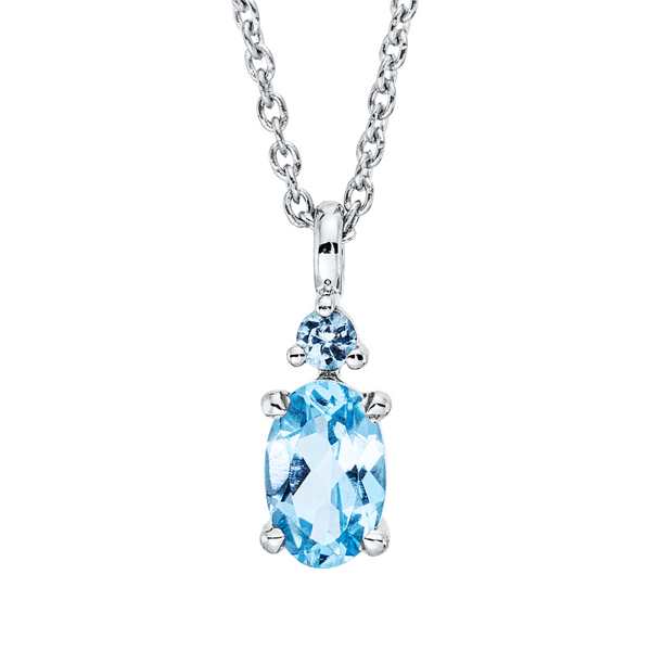 Brogle Classic Kette mit Sky-Topasanhänger Brogle Classic Kette mit Sky-Topasanhänger