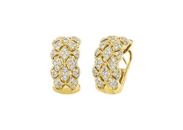 Brogle Selection diamond hoop earrings