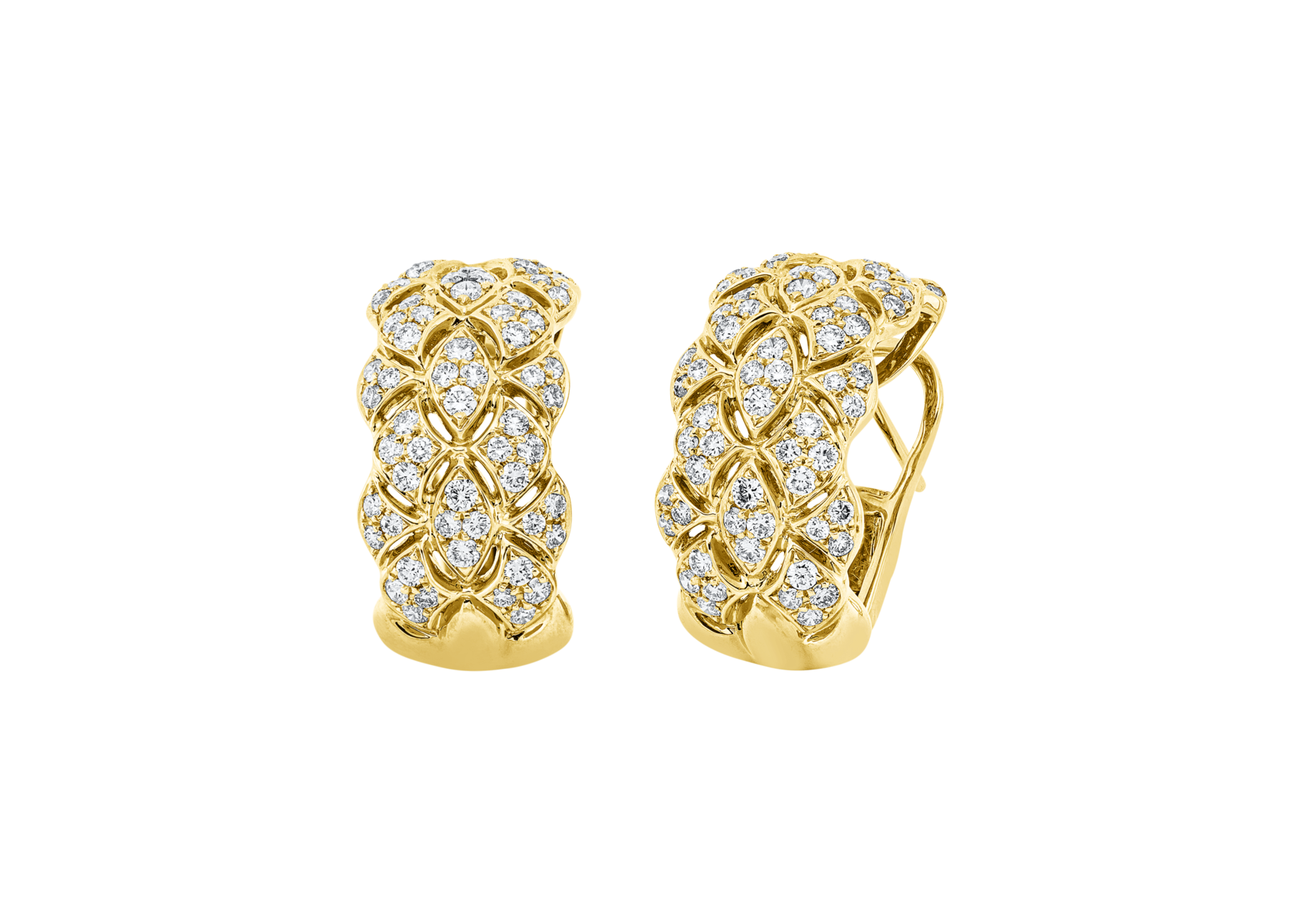 Brogle Selection diamond hoop earrings Brogle Selection diamond hoop earrings