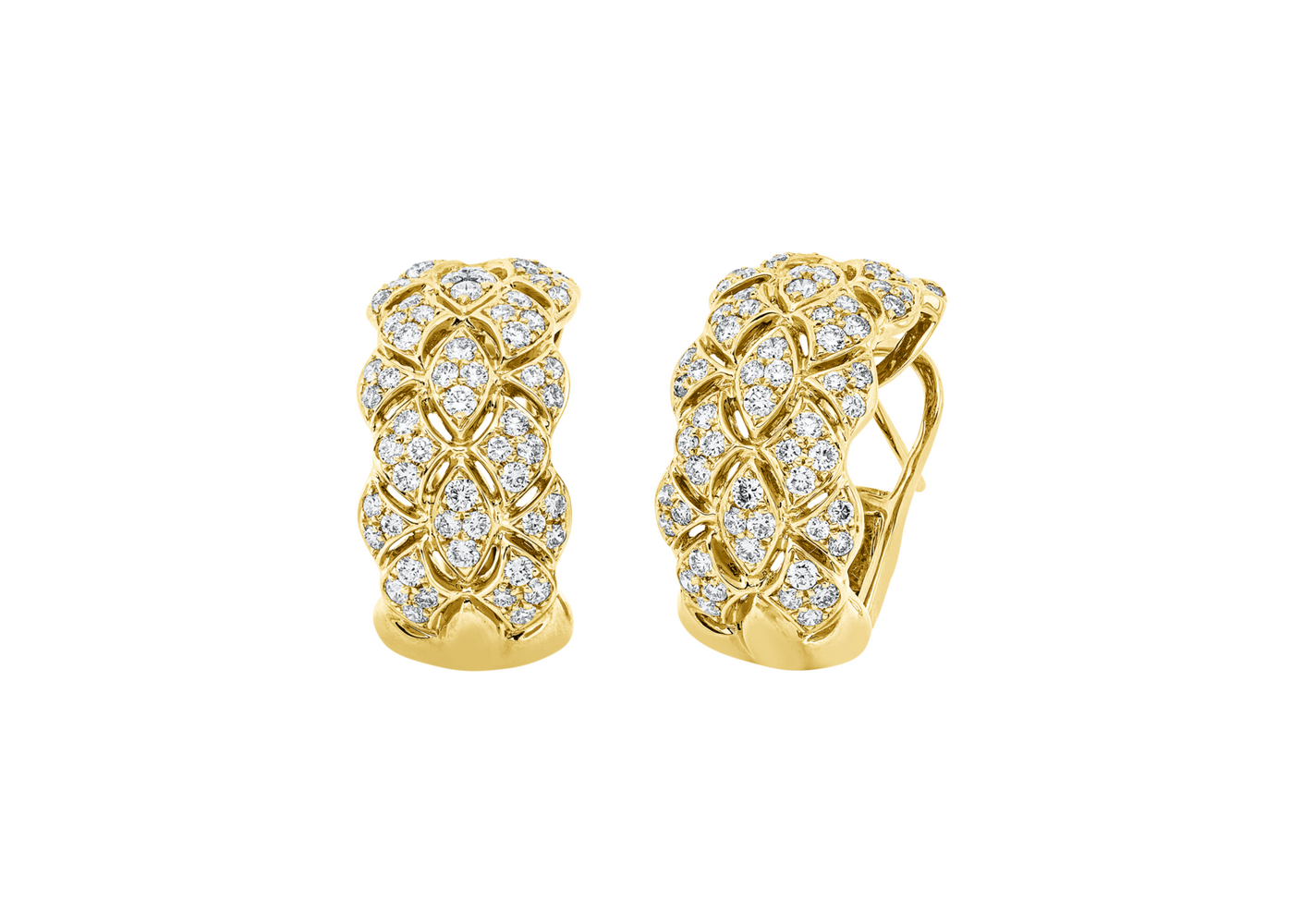 Brogle Selection diamond hoop earrings Brogle Selection diamond hoop earrings