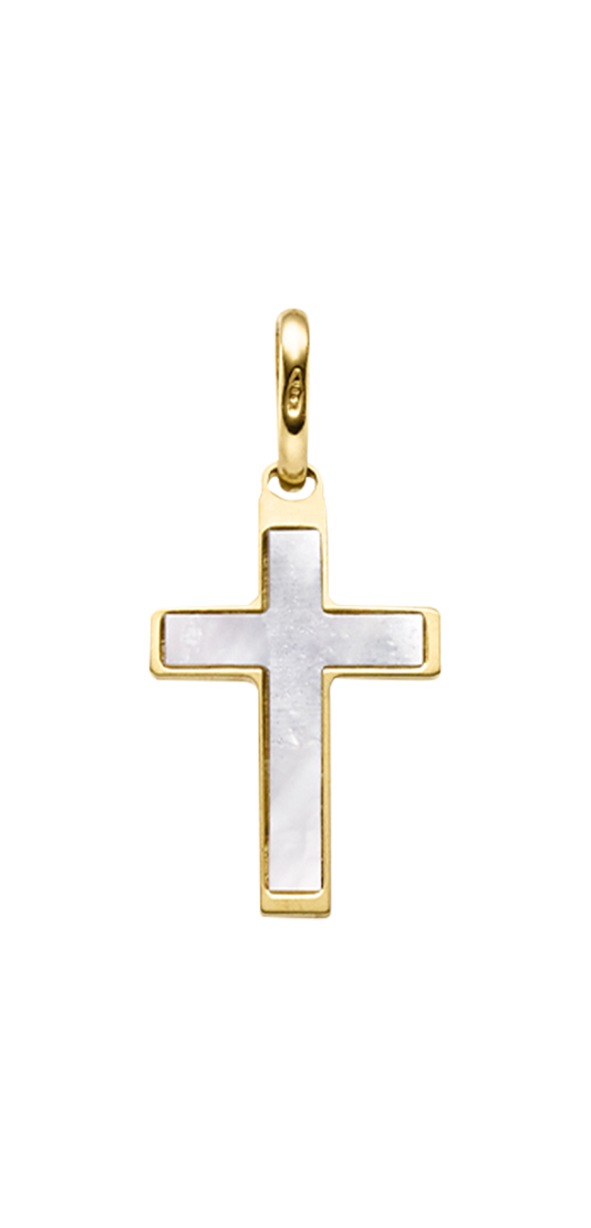 Brogle Classic Kreuzanhänger mit Perlmutt