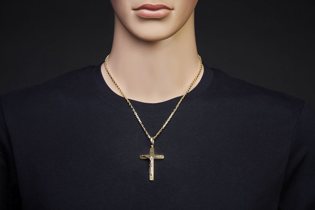 Brogle Classic Bicolor Kreuzanhänger aus Gold Brogle Classic Bicolor Kreuzanhänger aus Gold