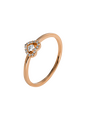Brogle Classic Ring with Diamond Heart Brogle Classic Ring with Diamond Heart