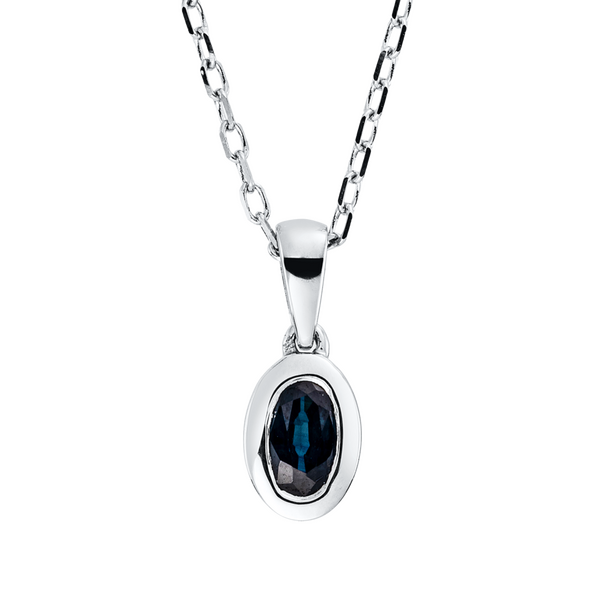 Brogle Classic necklace with sapphire pendant Brogle Classic necklace with sapphire pendant