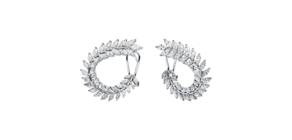 Brogle Selection diamond hoop earrings