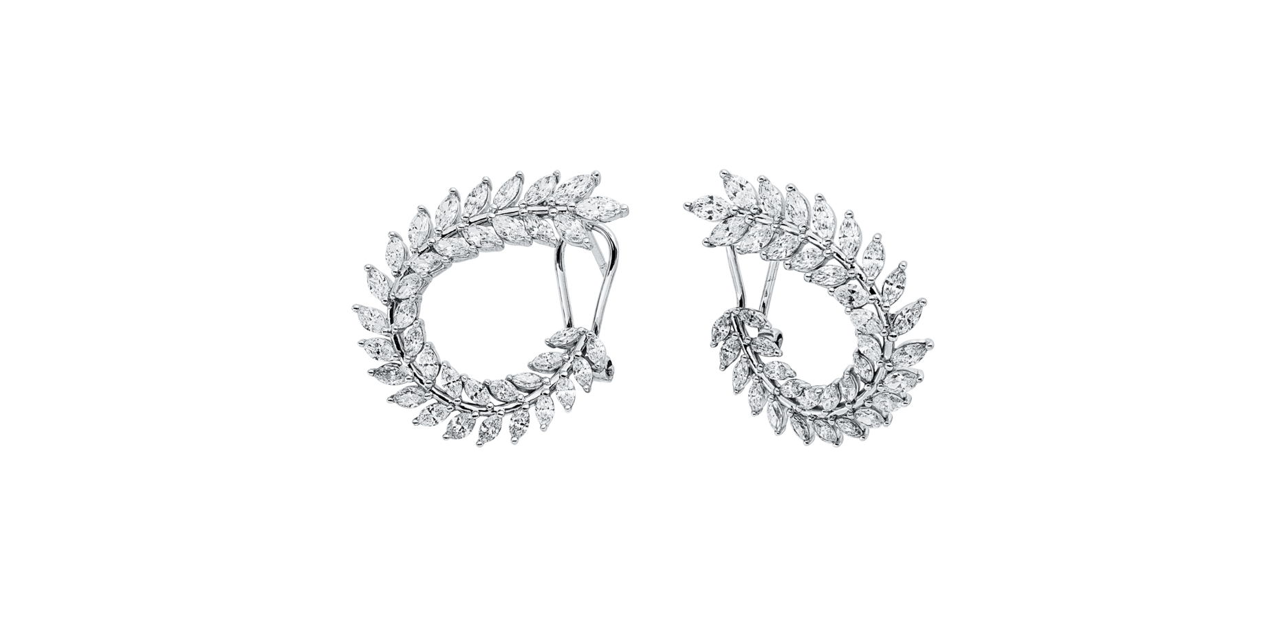 Brogle Selection diamond hoop earrings Brogle Selection diamond hoop earrings