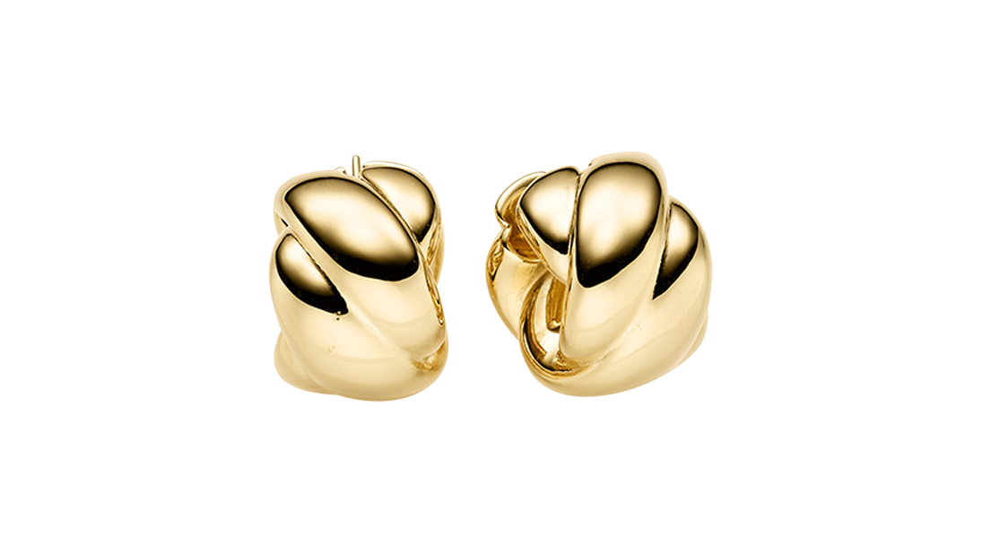 Brogle Classic gold hoop earrings