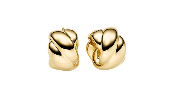 Brogle Classic gold hoop earrings Brogle Classic gold hoop earrings