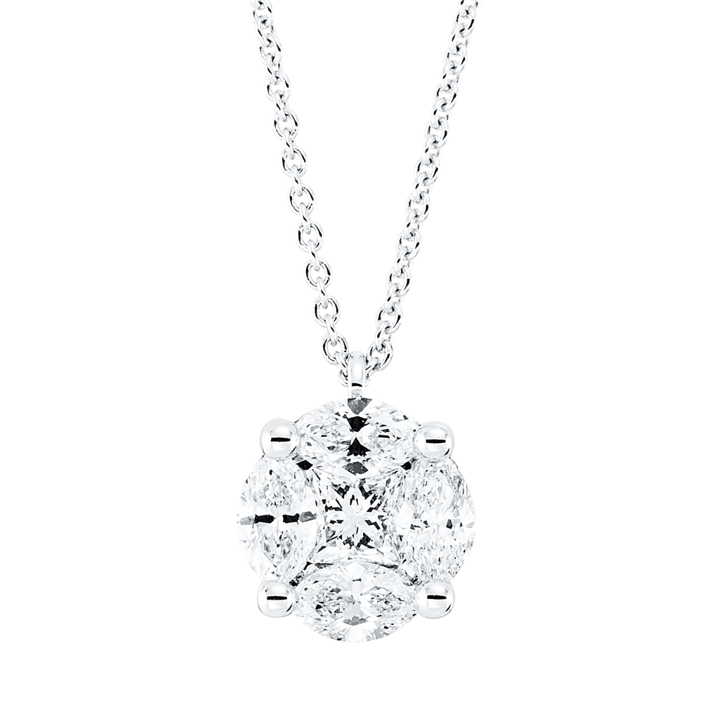 Brogle Selection necklace with diamond pendant Brogle Selection necklace with diamond pendant