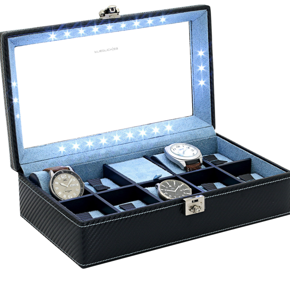 Friedrich Watch Case Carbon M - Dark Blue