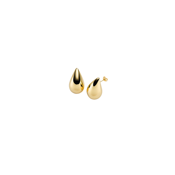 Brogle Selection Essentials drop gold ear studs