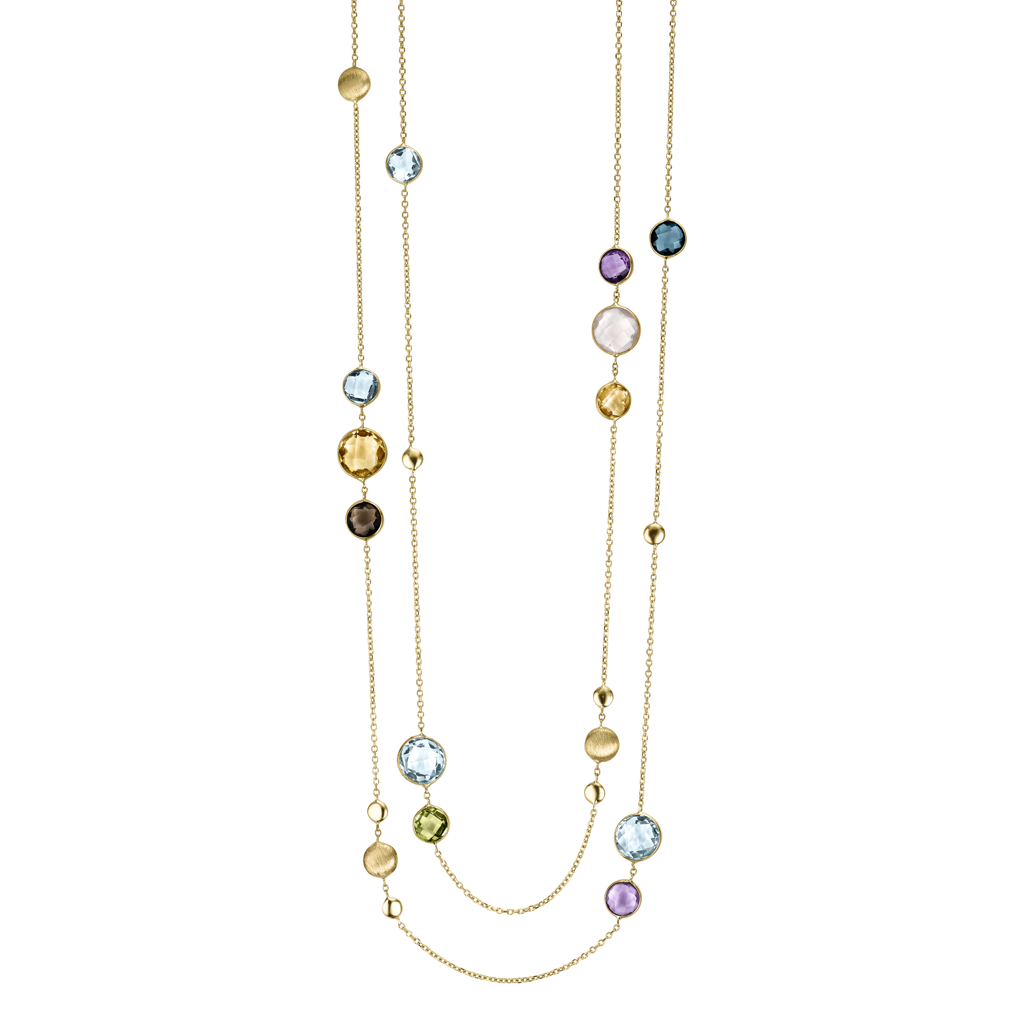 Brogle Classic colored stone necklace Brogle Classic colored stone necklace