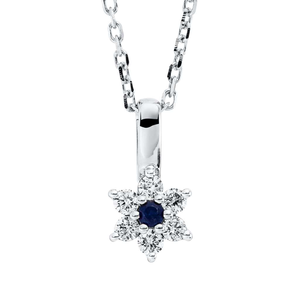 Brogle Classic gold chain with sapphire pendant Brogle Classic gold chain with sapphire pendant