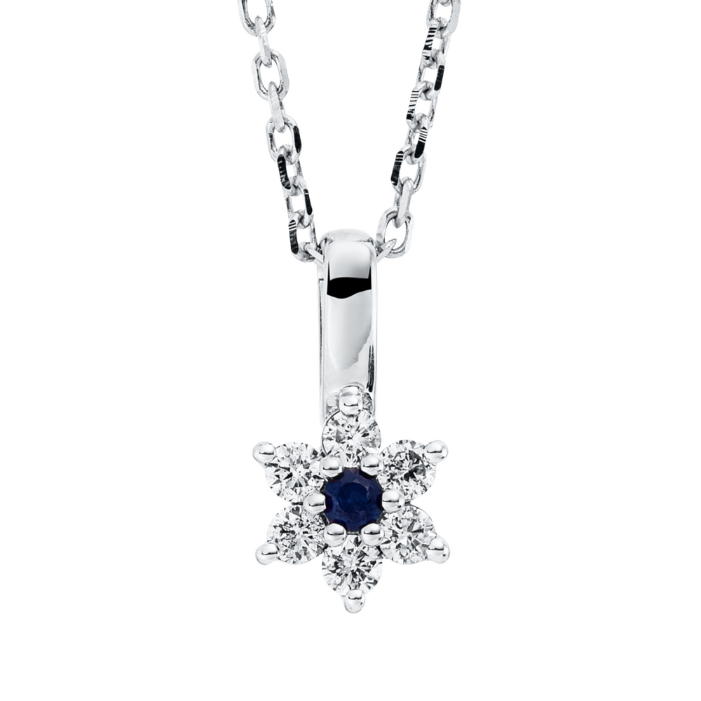 Brogle Classic gold chain with sapphire pendant Brogle Classic gold chain with sapphire pendant