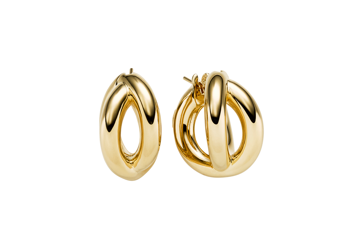 Brogle Classic gold hoop earrings Brogle Classic gold hoop earrings