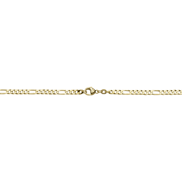 Brogle Classic Figaroarmband diamantiert 3,5mm