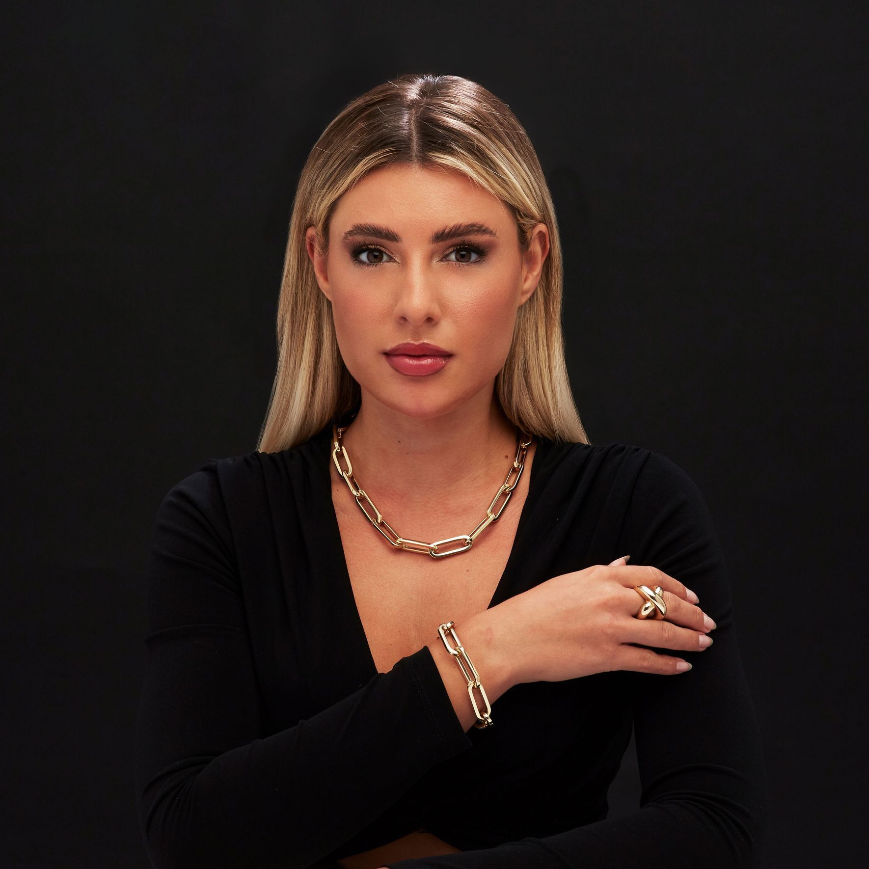 Brogle Classic Paper Clip Gold Chain 12mm Brogle Classic Paper Clip Gold Chain 12mm