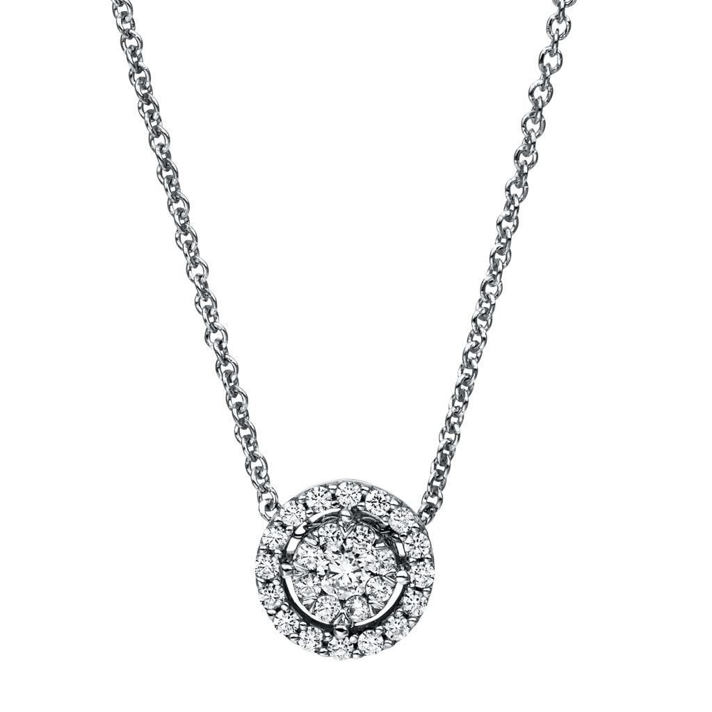 Brogle Classic necklace with diamond pendant Brogle Classic necklace with diamond pendant