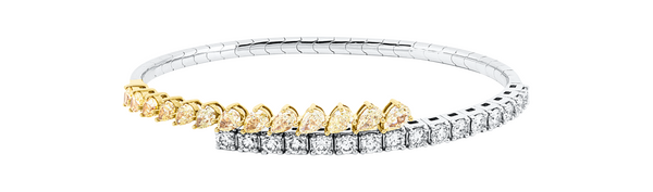 Brogle Selection bicolour diamond bangle