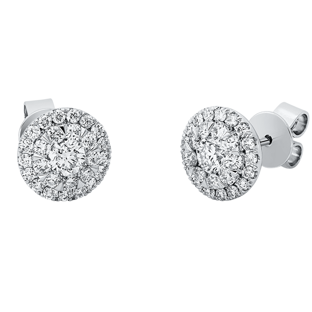 Brogle Selection Illusion diamond stud earrings