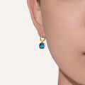 Pomellato Nudo Mini London topaz hoop earrings Pomellato Nudo Mini London topaz hoop earrings