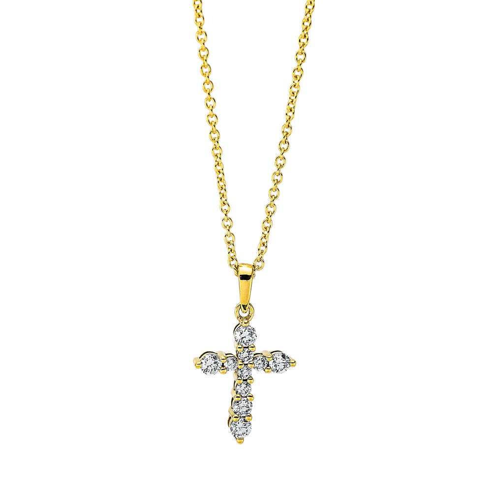 Brogle Selection Spirit cross necklace with pendant Brogle Selection Spirit cross necklace with pendant