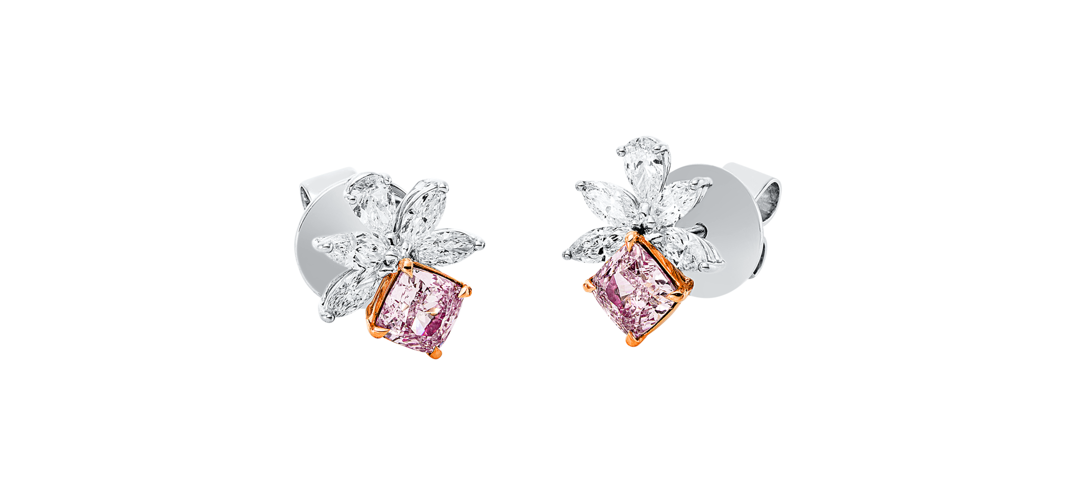 Brogle Selection Bicolor Diamantohrstecker Brogle Selection Bicolor Diamantohrstecker