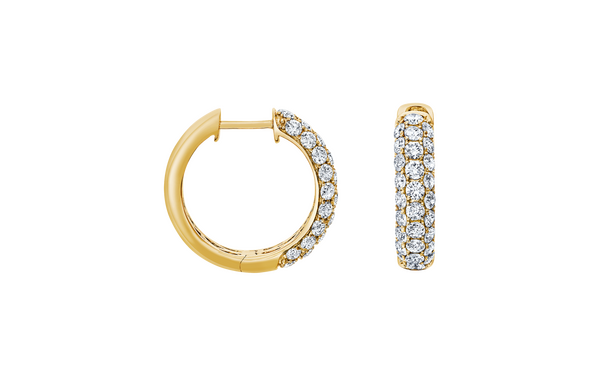 Brogle Selection diamond hoop earrings Brogle Selection diamond hoop earrings