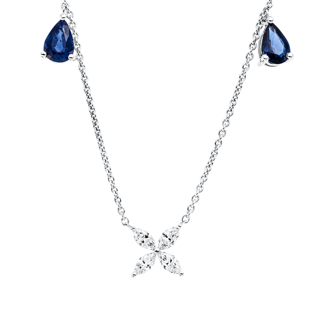 Brogle Classic Kette mit Saphiranhänger