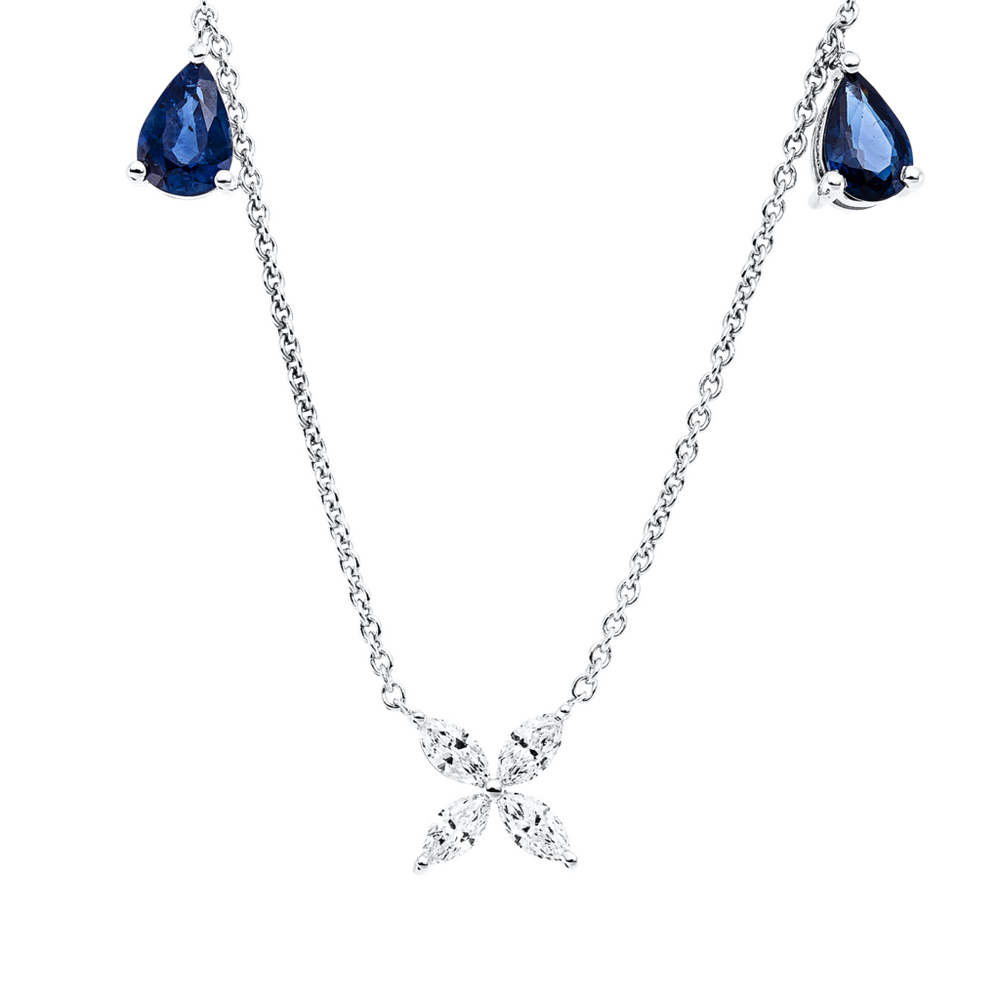 Brogle Classic Kette mit Saphiranhänger