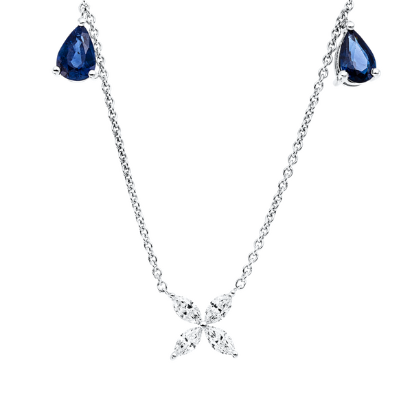 Brogle Classic Kette mit Saphiranhänger Brogle Classic Kette mit Saphiranhänger