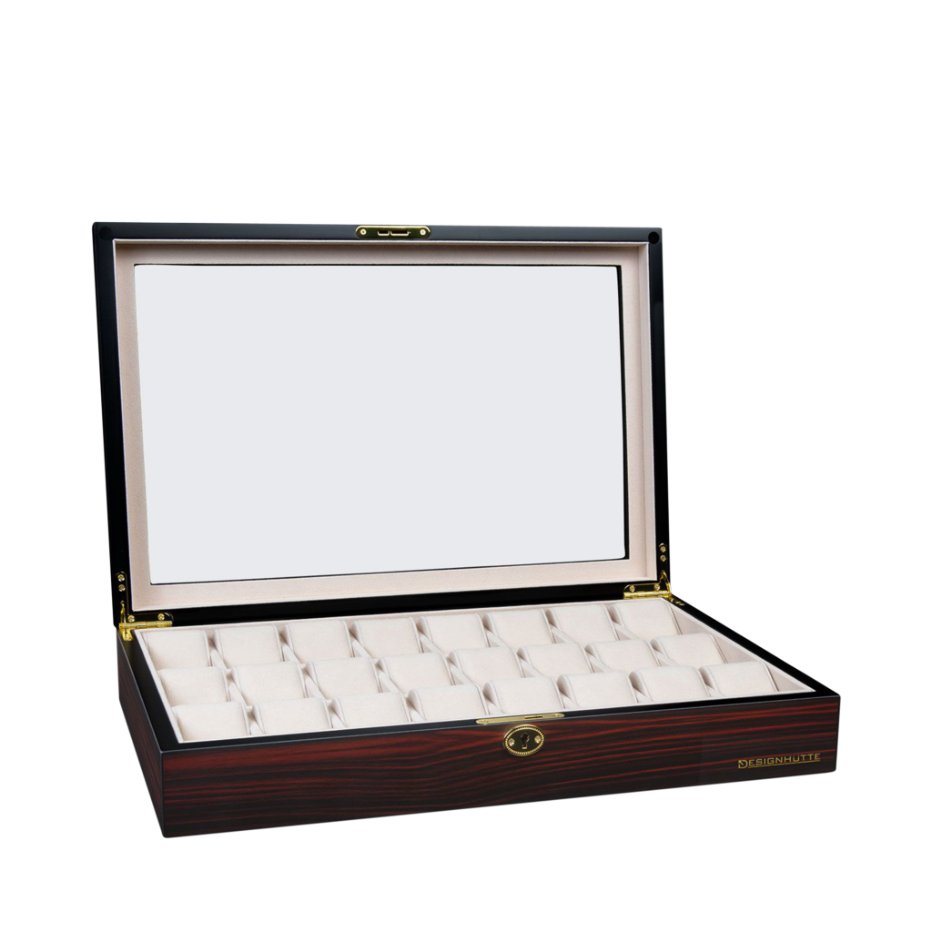 Designhütte Uhrenbox Auckland 24 - Ebony Designhütte Uhrenbox Auckland 24 - Ebony