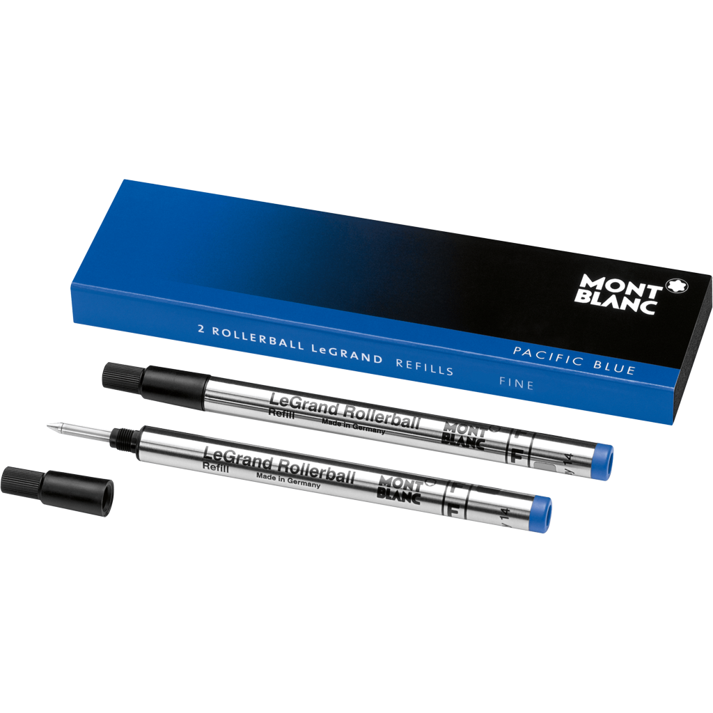Montblanc 2 LeGrand rollerball refills (F) Pacific Blue