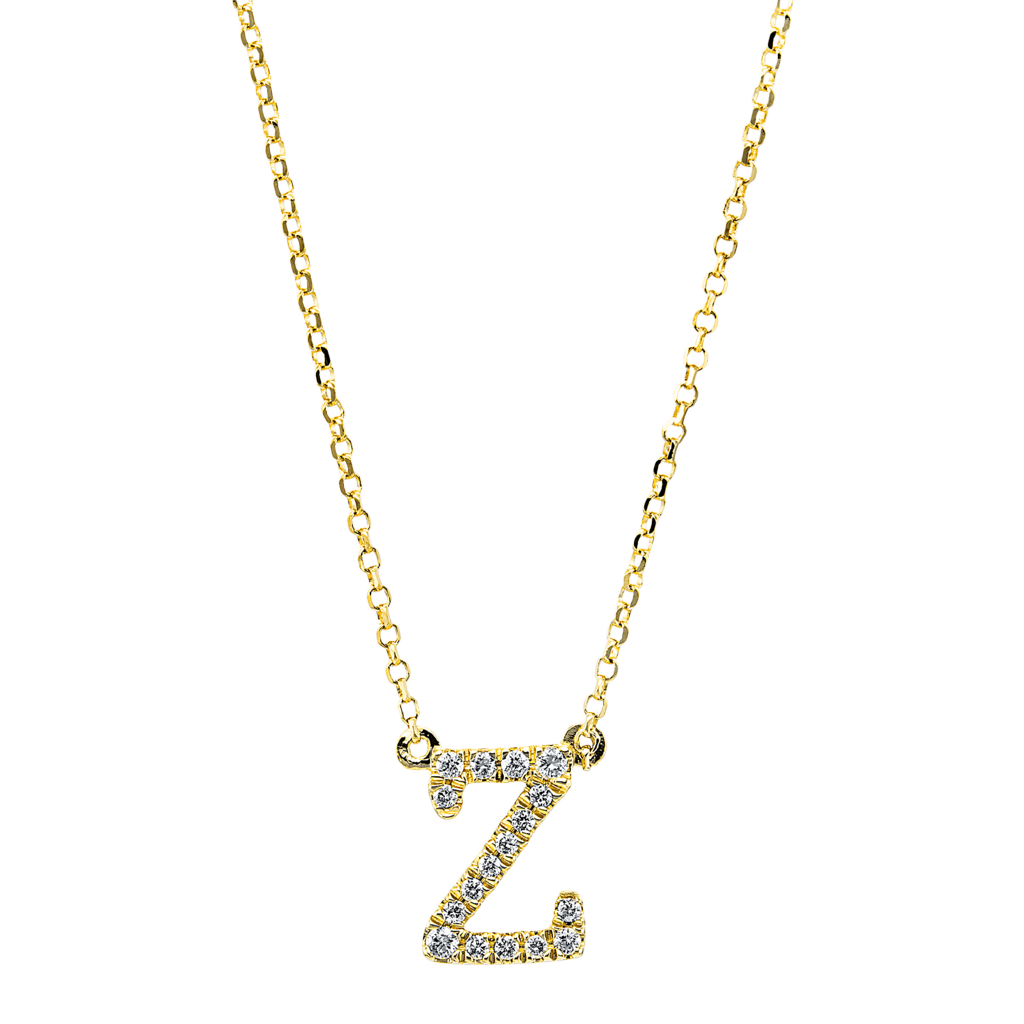 Brogle Classic necklace with diamond letter Z
