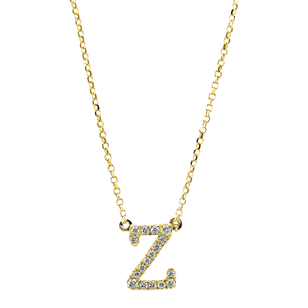 Brogle Classic necklace with diamond letter Z
