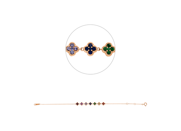 Brogle Classic sapphire bracelet Rainbow