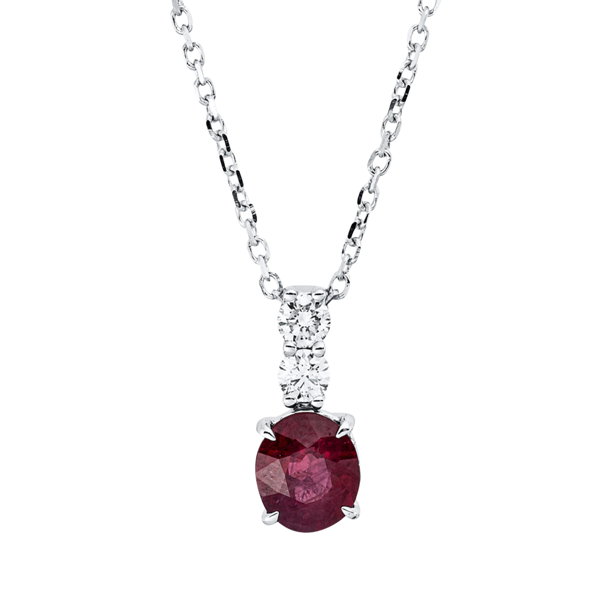 Brogle Classic necklace with ruby pendant