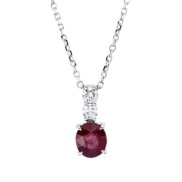 Brogle Classic necklace with ruby pendant